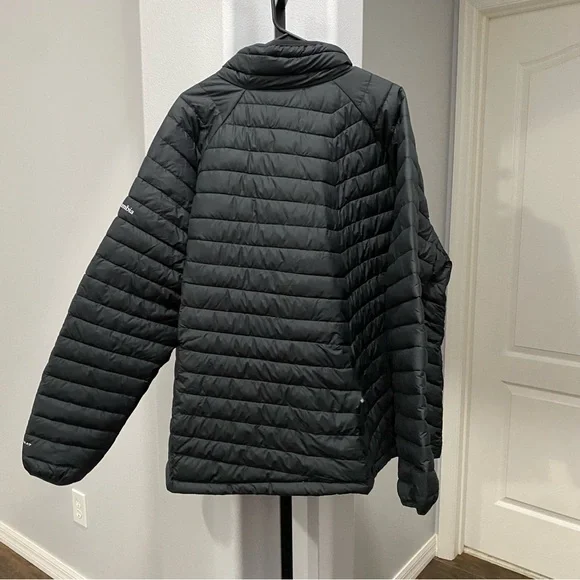 Men’s Columbia Omni-Heat Thermal Down Jacket Puffer Coat Size 3X Black NWOT Flaw - Picture 12 of 12